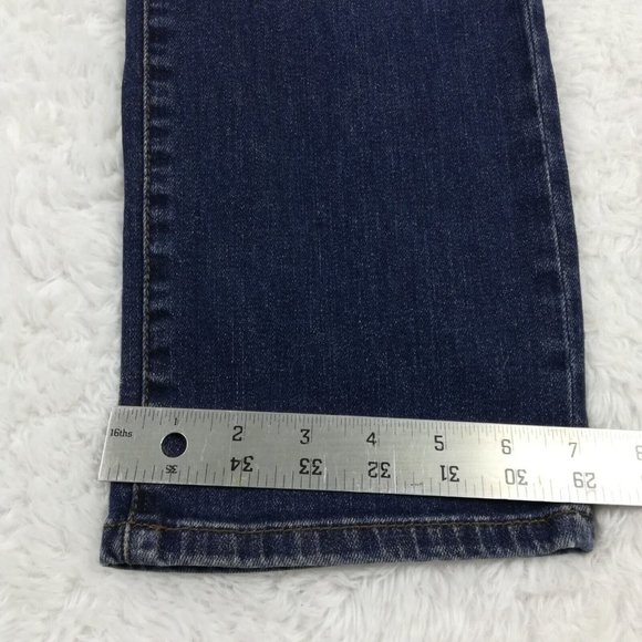 Lauren Jeans Co Womens Jeans Classic Straight Blue Denim Medium Wash Petite 8P - Picture 8 of 12